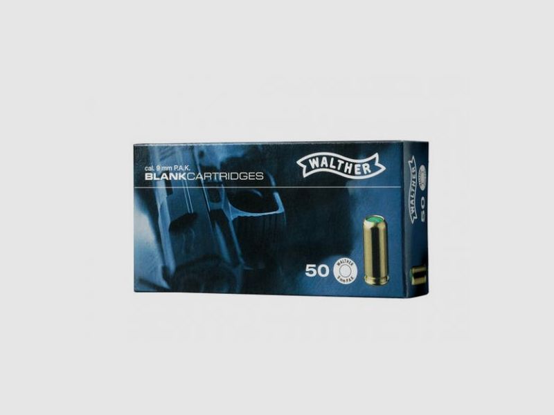 Walther Platzpatronen 9 mm P.A.K. 50 Stück 
                Ausverkauft! Klicken für Alternativen:Victory Pobjeda Platzpatronen 9mm P.A.K.Titan Platzpatronen 9mm P.A.K.Inhalt: 50 Stück
