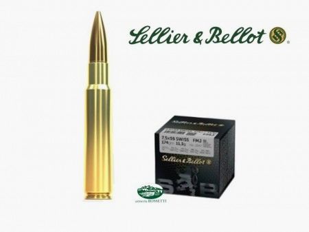SELLIER & BELLOT munizioni cal.7,5x55 SWISS FMJ 174gr