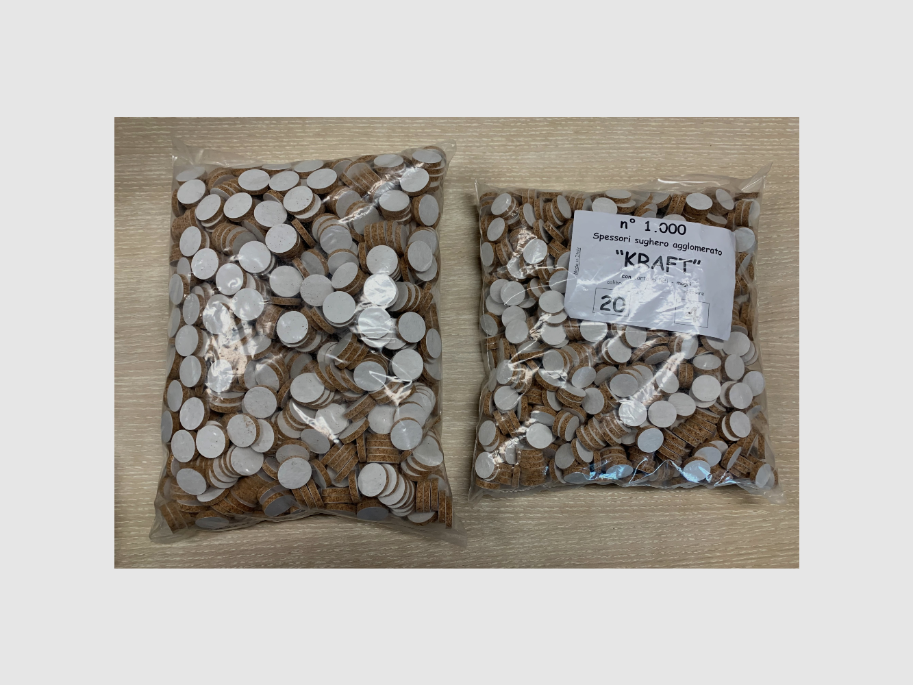 Spessore sughero agglomerato cal. 20 e 12