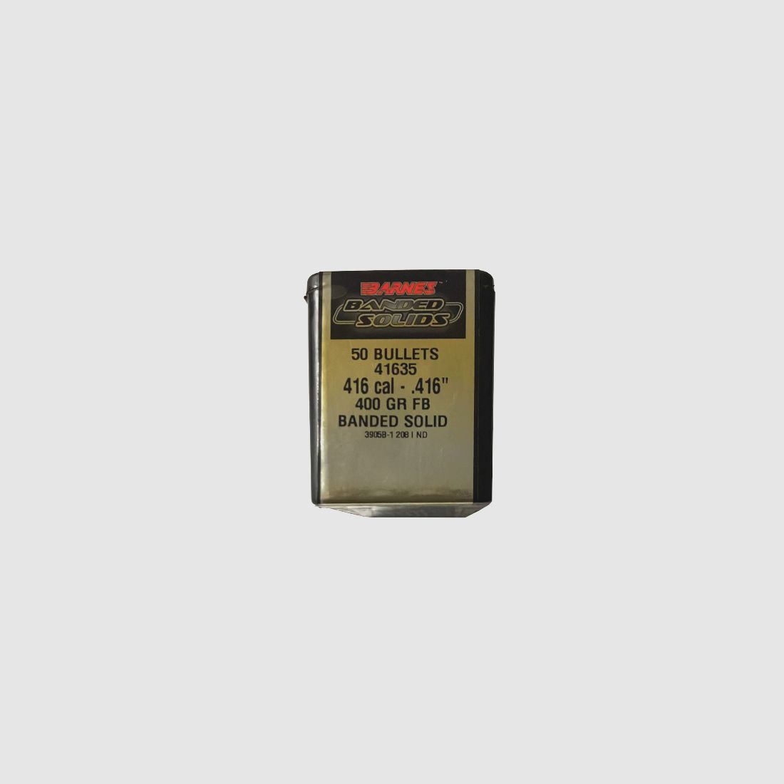 OGIVA BARNES 416″ 400GR. SOLID BASE