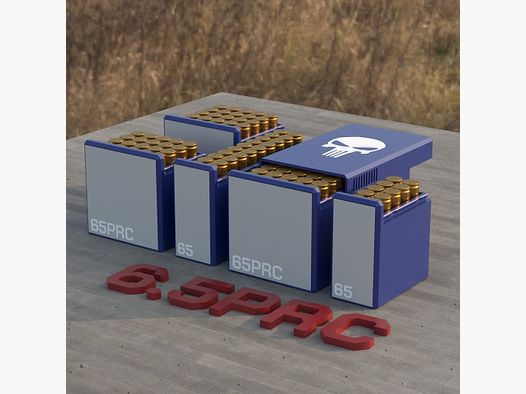 Filamelt boîte de munitions / Ammo 6.5 PRC - boîte de cartouches pour 50 coups, fabriquée en Allemagne