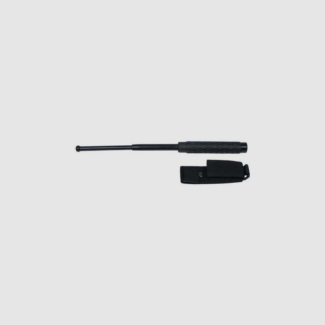 Teleskop Schlagstock 16,5/41cm SCHWARZ + Holster