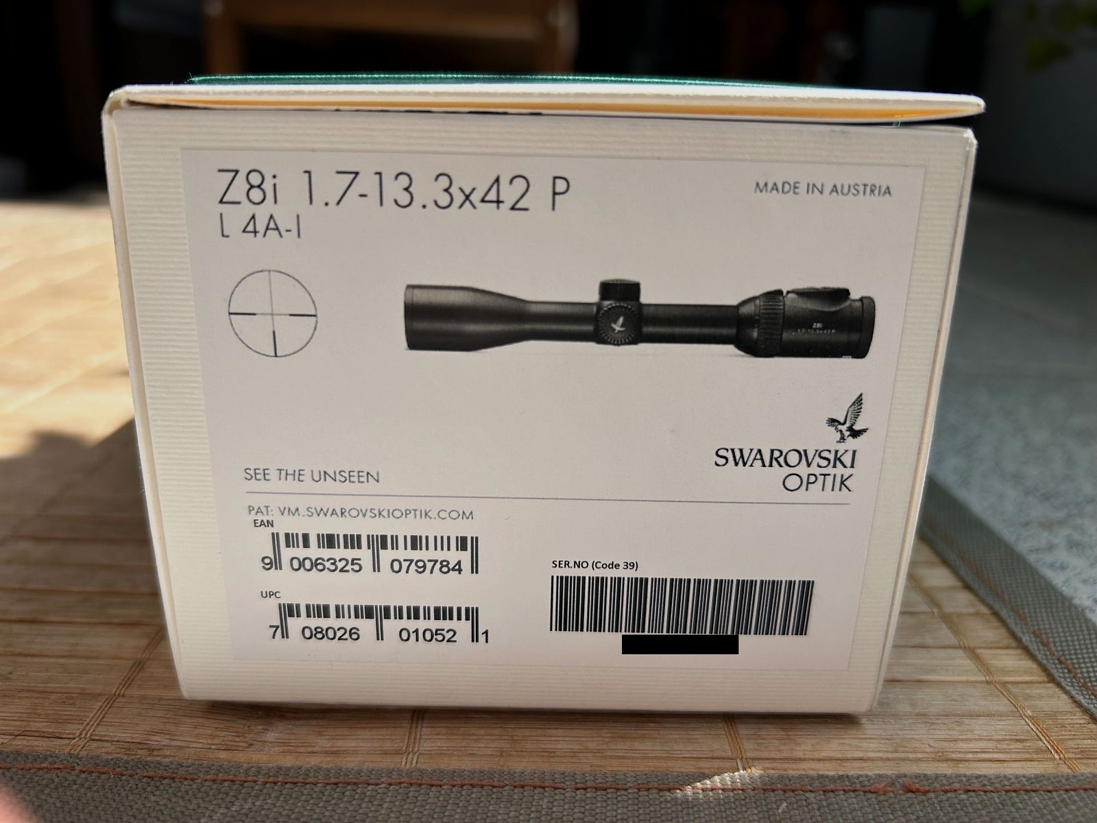Swarovski Optik telescopio Z8i 1,7-13,3x42 P L 4A-I