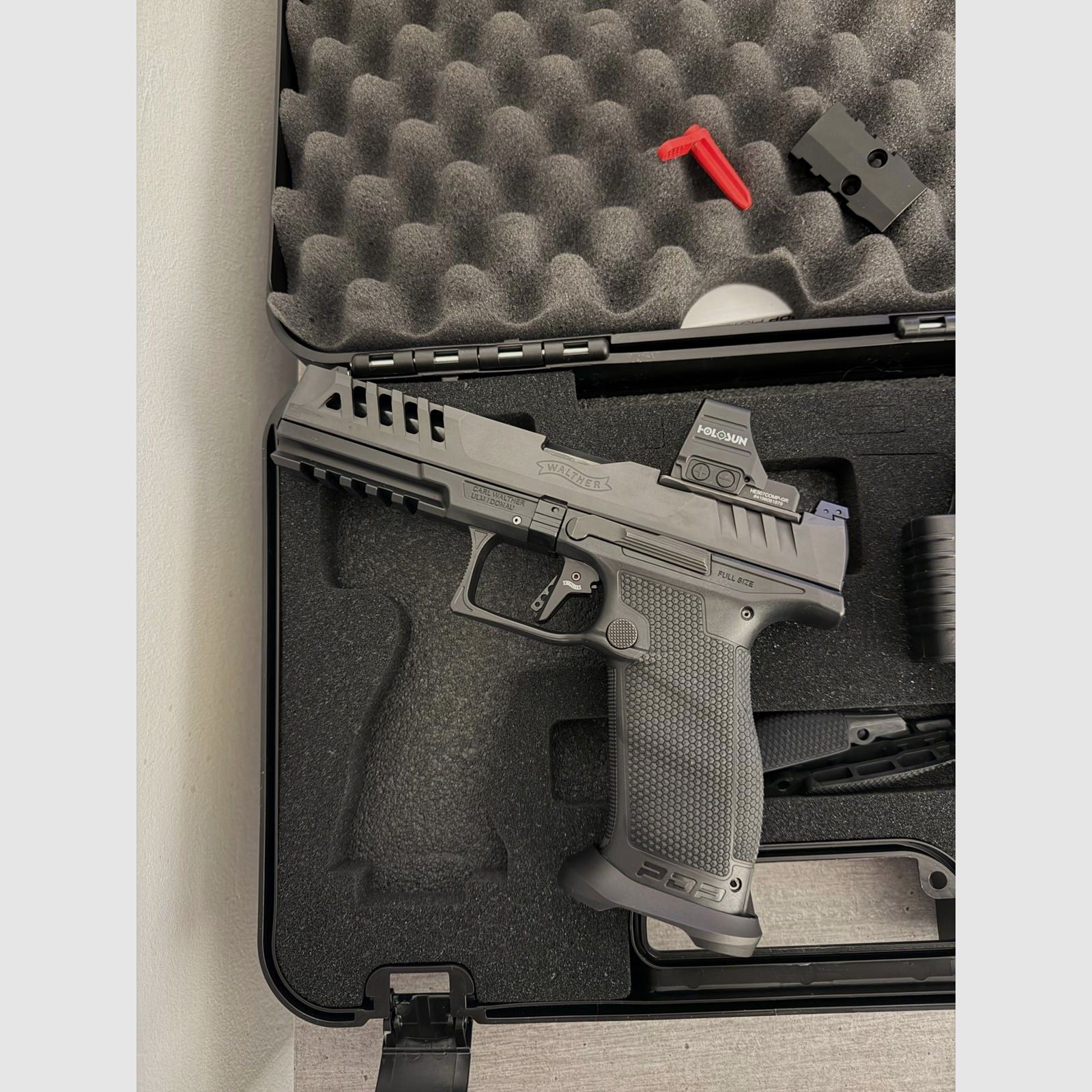 Walther PDP Match 5˝ tela polimerica + Holosun HS507COMP-GR