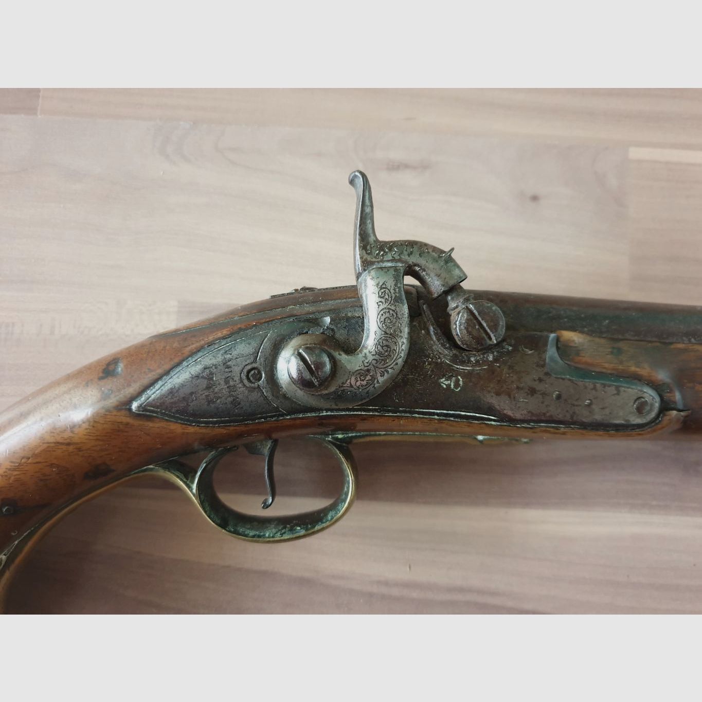 Englische Offizier-Pistole vor 1742