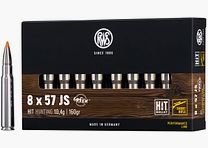 RWS Büchsenpatronen Hit Short Rifle 8x57 IS. 160 grains