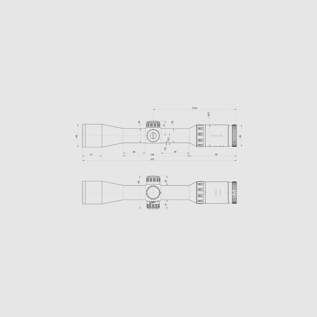 Kahles Helia 1.6-8x42i riflescope, image 6 of 12