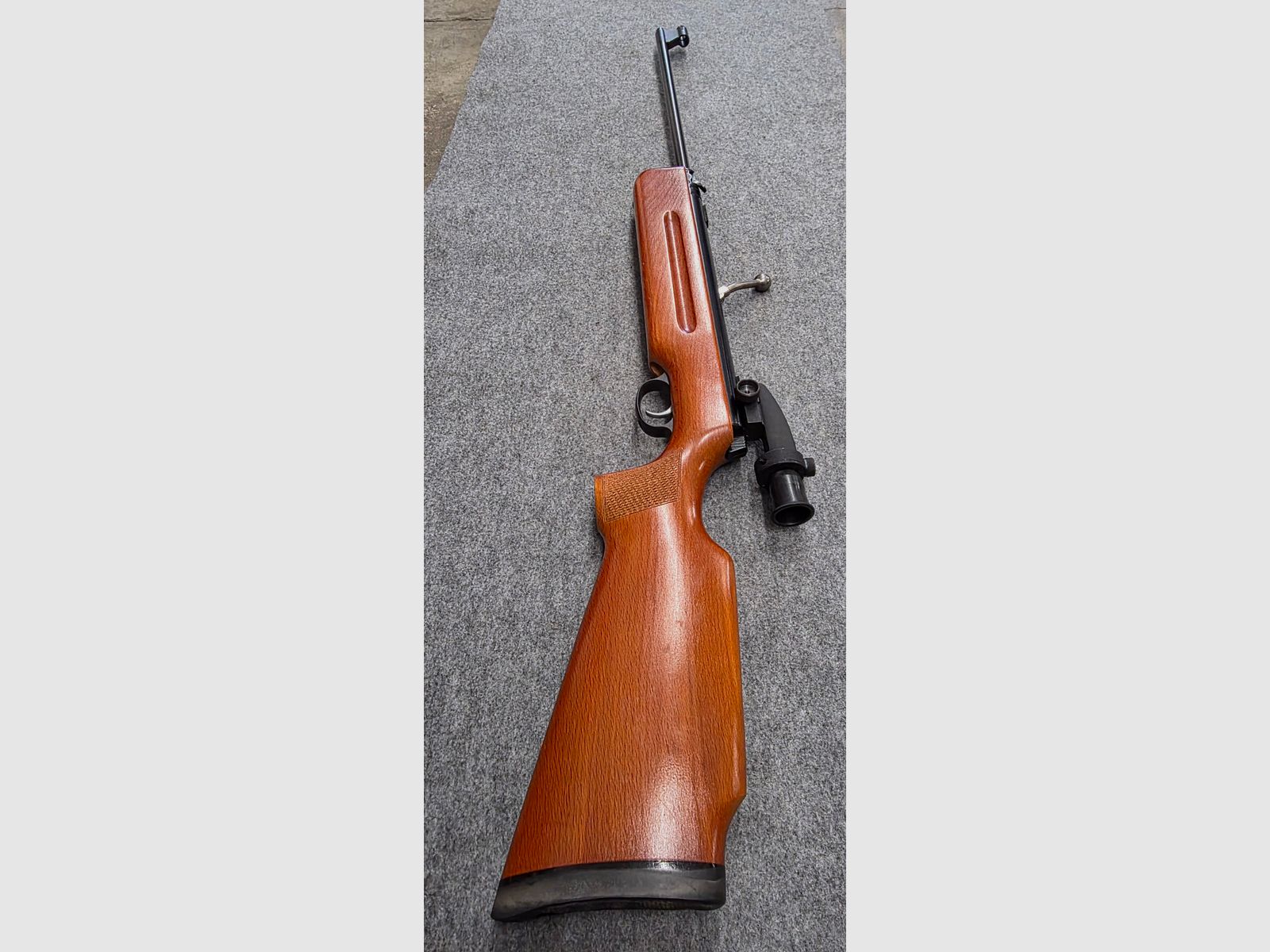 Q1 Skośny uchwyt tunelu koronkowego Haenel Mod. 3.112 z diopterem i precyzyjnym spustem przeładowującego kal. 4,5mm Diabolo 311 - 2, zdjęcie 4 z 10