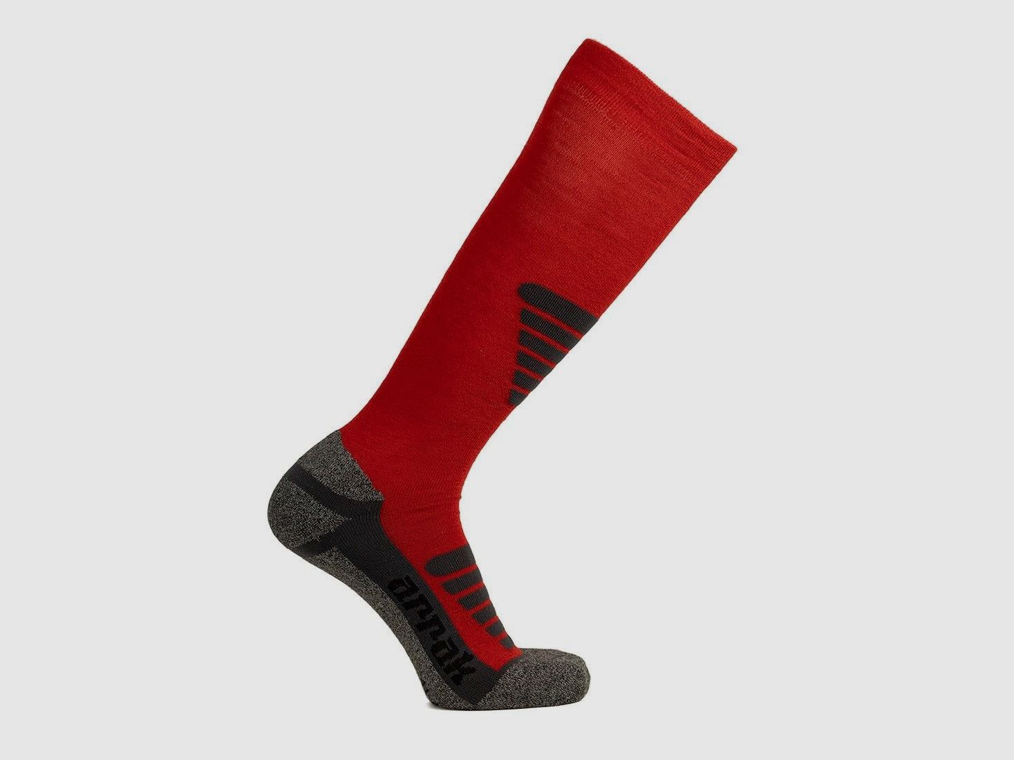 Arrak Outdoor Hiking Socken Hoch Dunkelrot 38-40