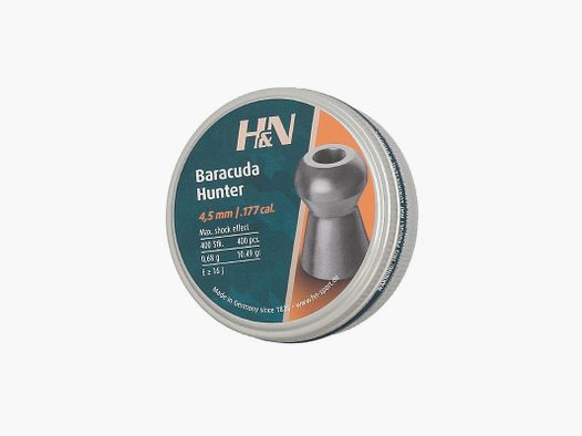 H&N BARACUDA HUNTER 4,5mm Bleie 400 Stück