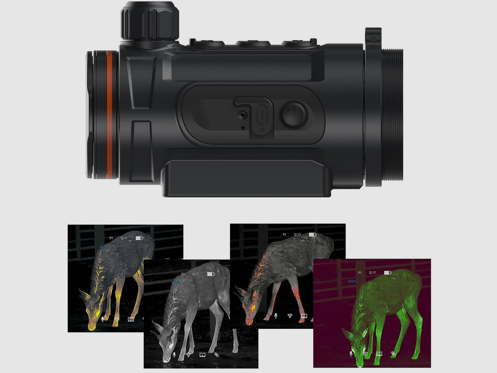Thermtec Hunt 335 Wärmebildvorsatzgerät 384 x 288 Pixel ≤ 20 mK NETD
