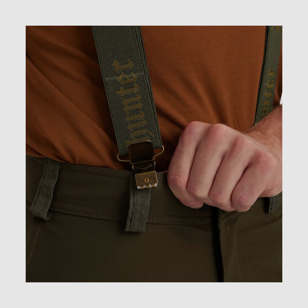 DEERHUNTER Logo Hosenträger mit Clipse