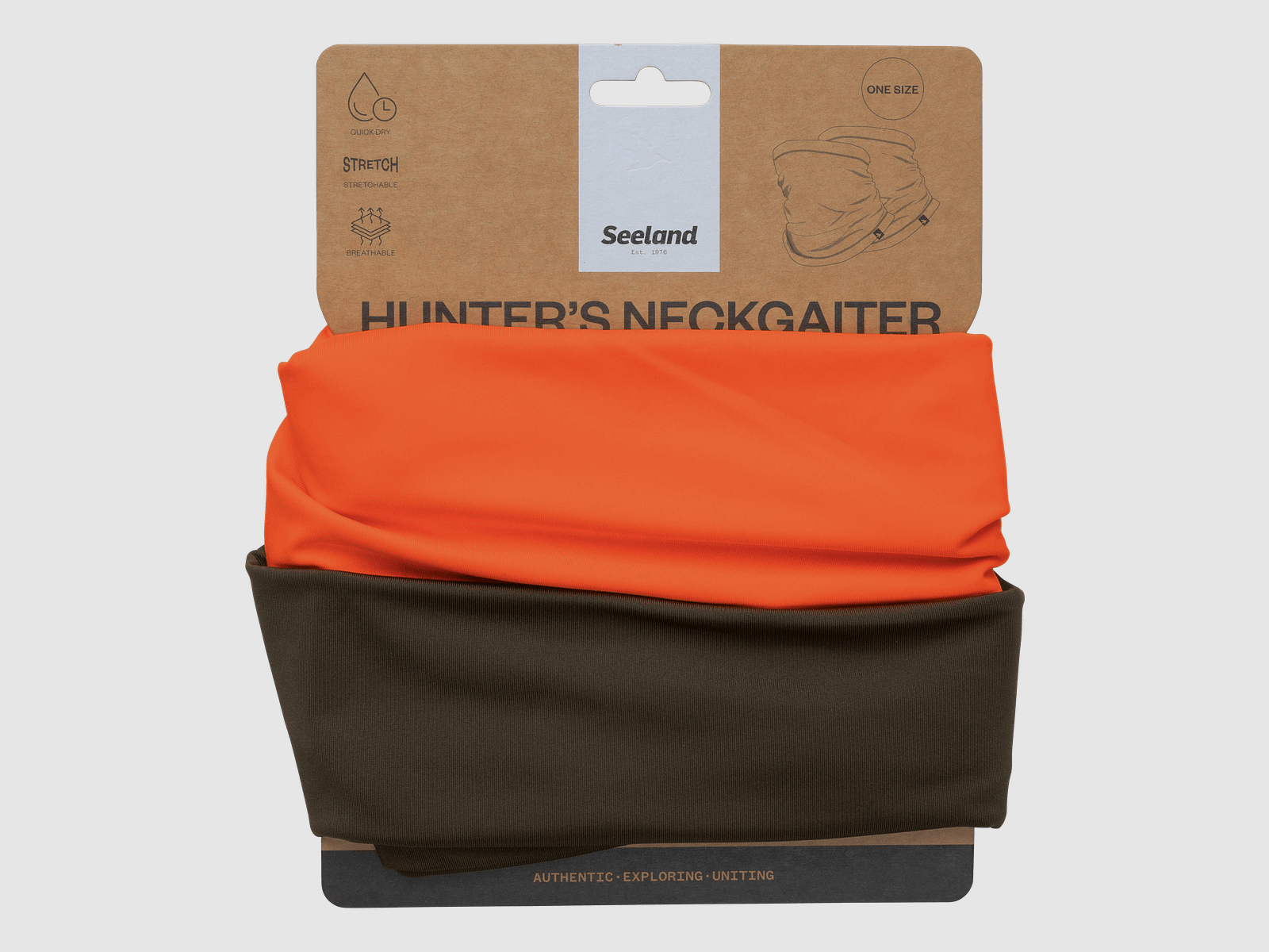 Seeland Spur Neck warmer 2-pack Pine Green/Orange Blaze