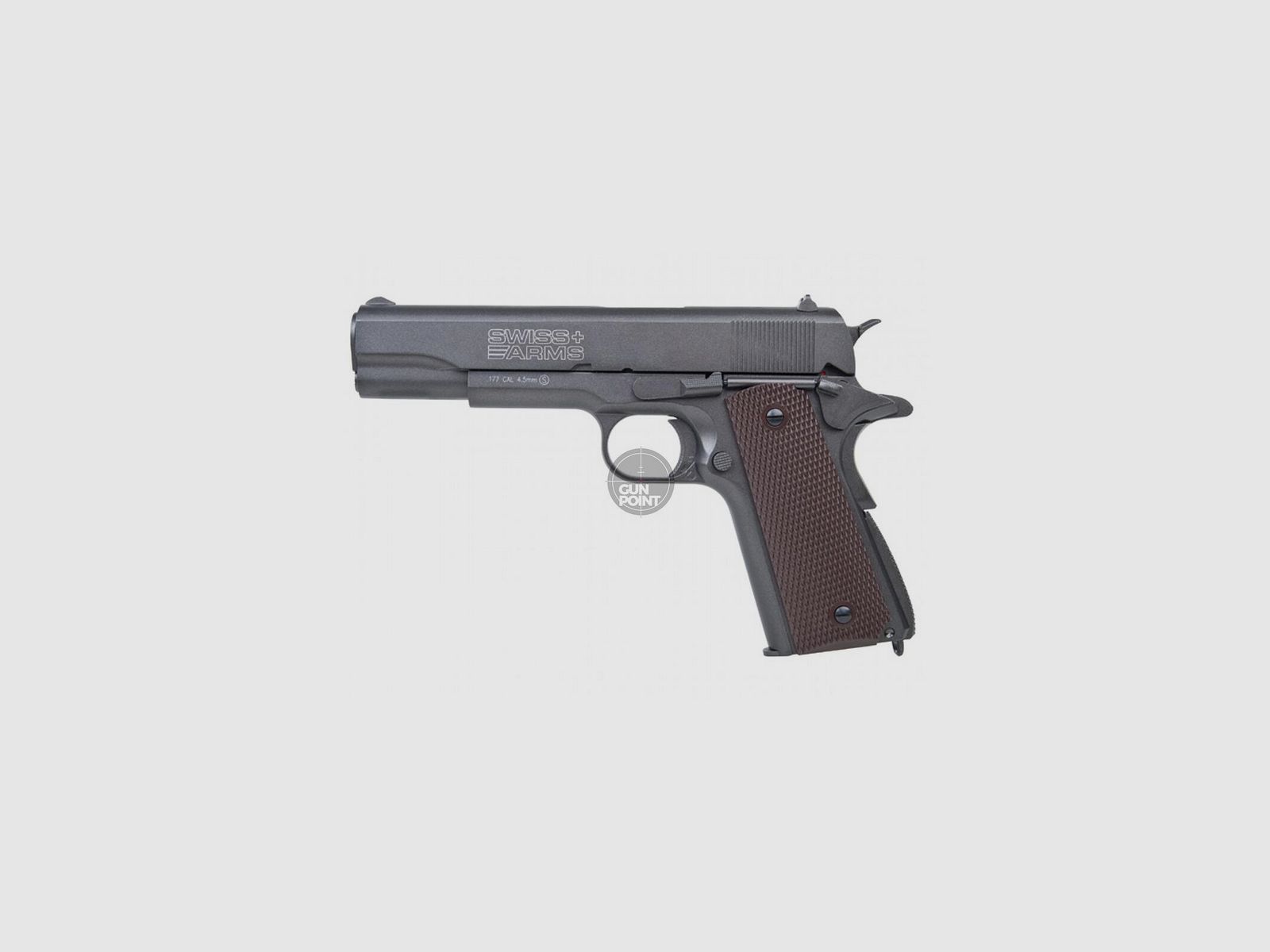 Luftpistole - Swiss Arms - P1911 Match - Co2-System BlowBack - Kal. 4,5 mm