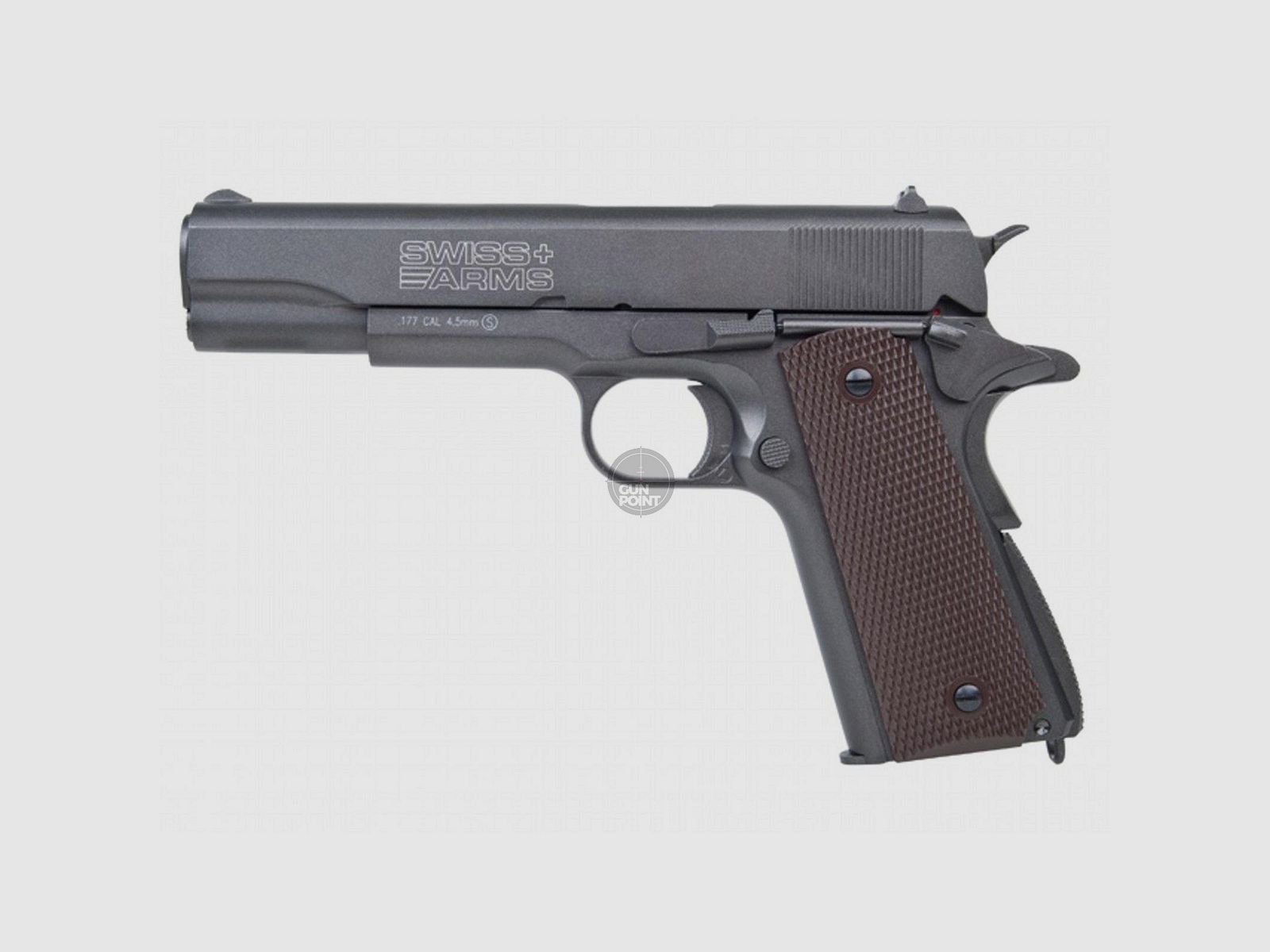 Luftpistole - Swiss Arms - P1911 Match - Co2-System BlowBack - Kal. 4,5 mm