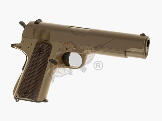 Cyma M1911 CM123 Airsoft Pistole Tan - max 0,5 Joule