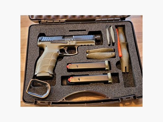 Heckler & Koch halbauto. Pistole SFP9 OR STOR Limited Edition + Optik + Adapterplatte