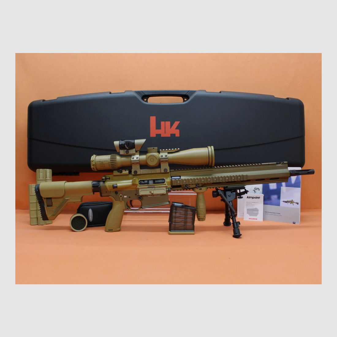 Heckler&Koch Ha. rifle .308Win Heckler&Koch HK G28 with Schmidt&Bender PMII scope 3-20x50/Aimpoint/no MR308, image 8 of 10