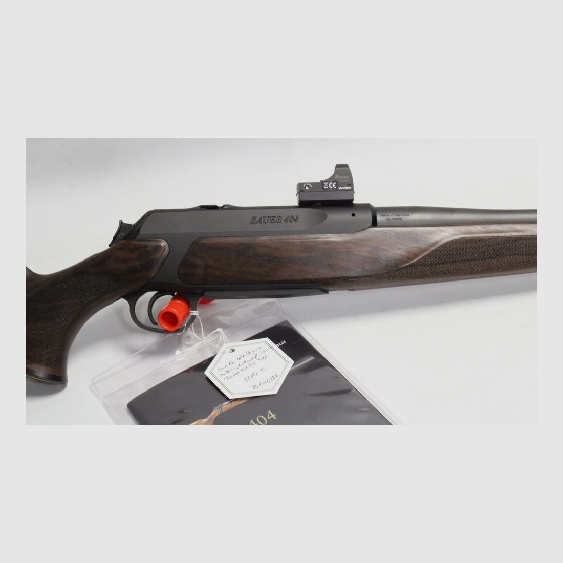 Sauer 404 Elegance Artemis links mit Burris Fast Fire II Rotpunktvisier