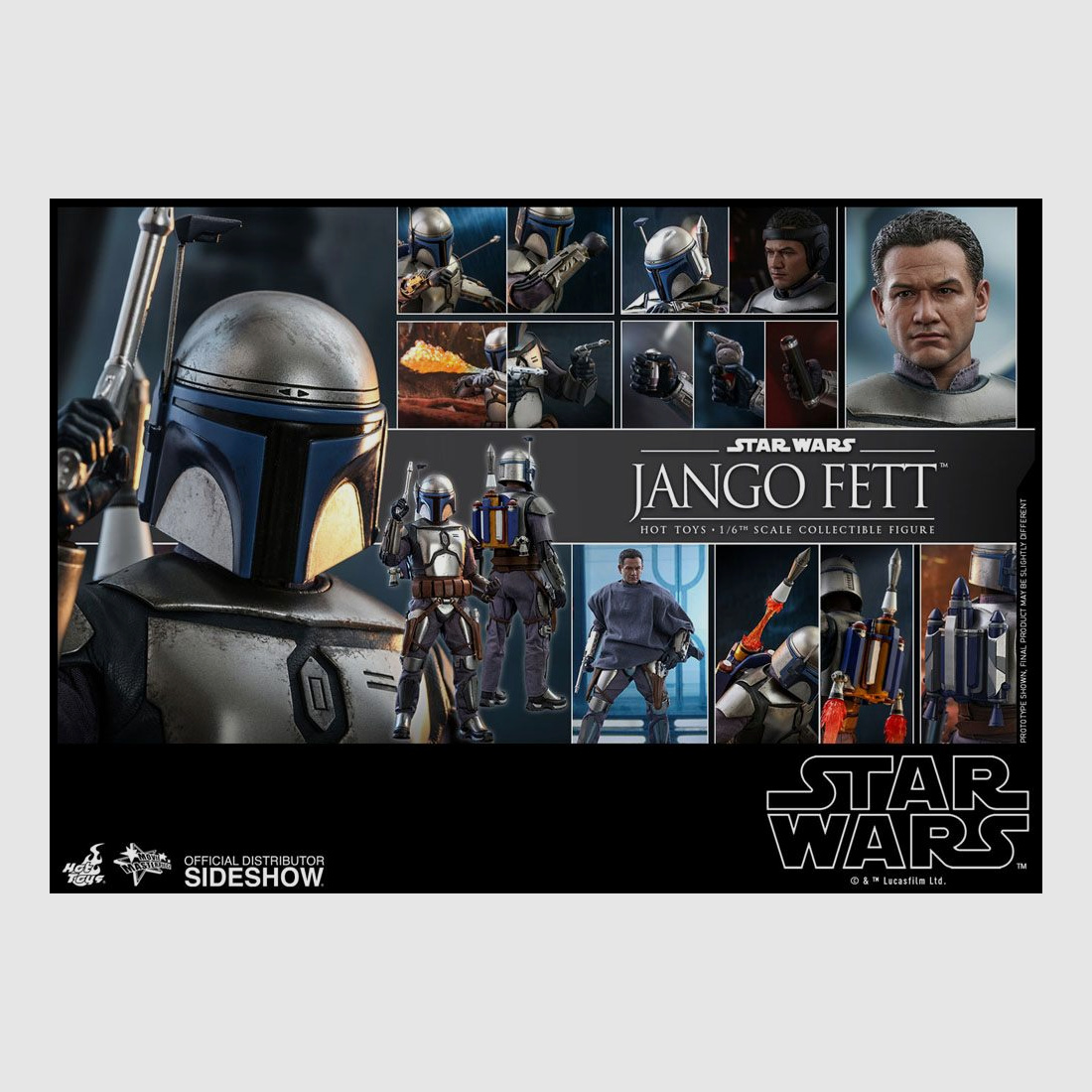 Star Wars Episode II Movie Masterpiece Actionfigur 1/6 Jango Fett 30 cm | 43231