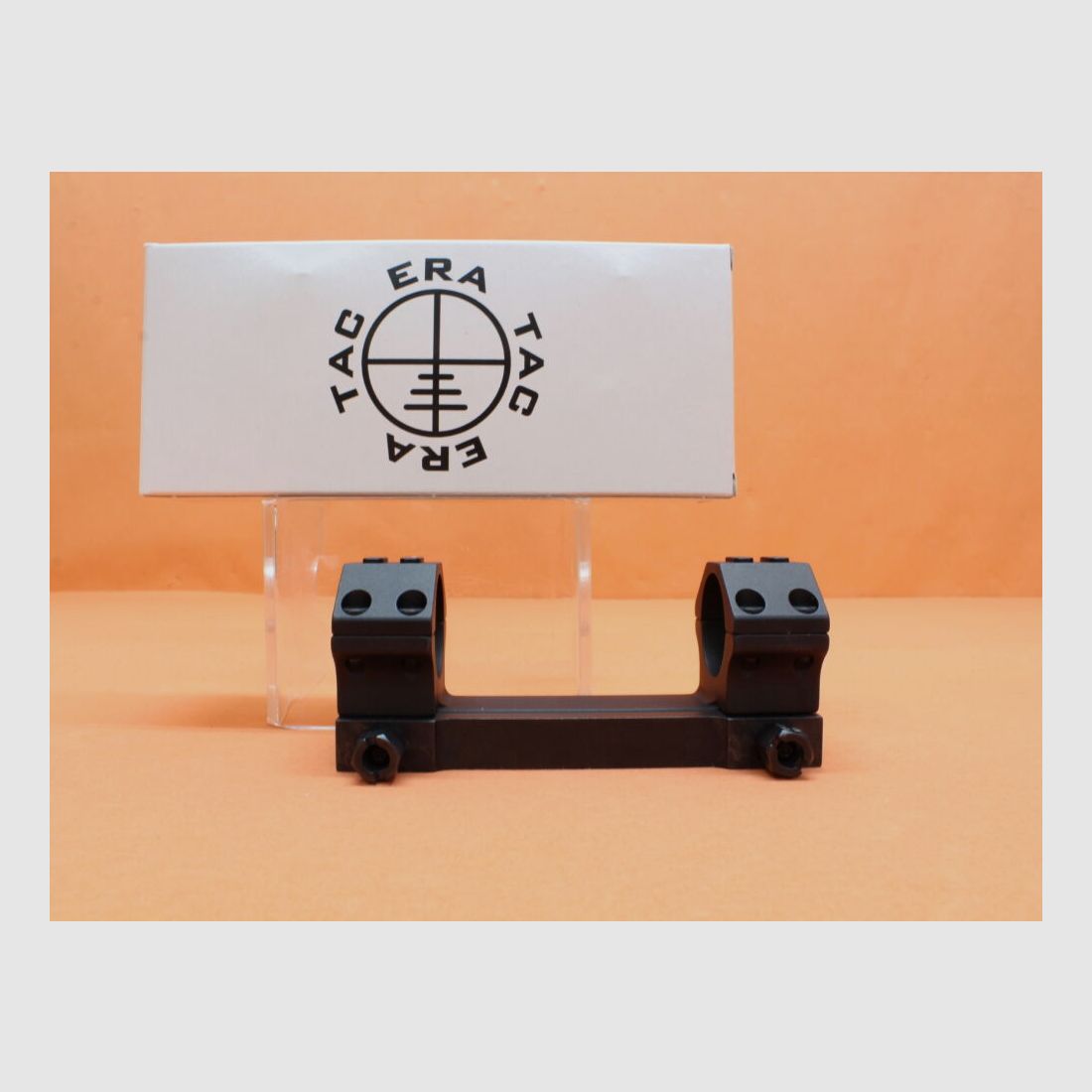 Recknagel Era-Tac Blockmontage 30mm (T2013-0015) mit Mutter, Alu schwarz, BH=15mm für Picatinnyprofil