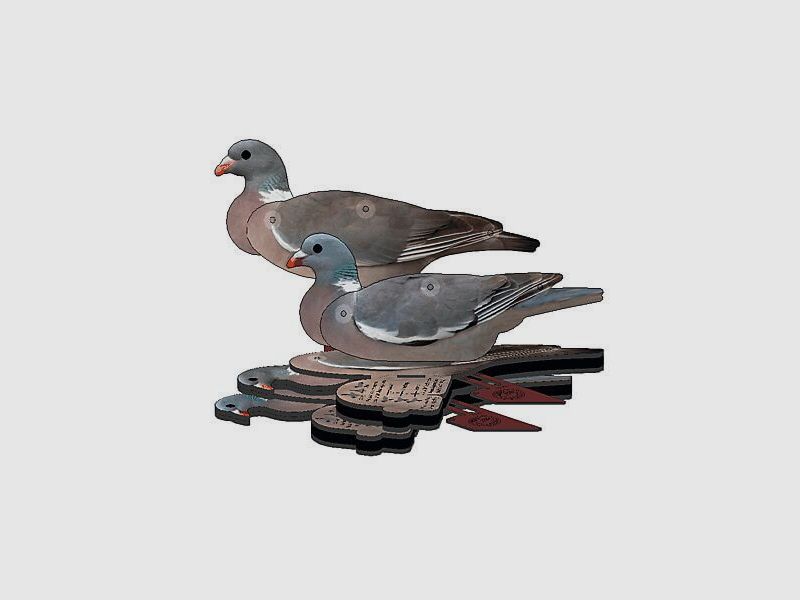 NRA FUD Decoy – "auffaltbarer Lockvogel" – Taube 6er-Set