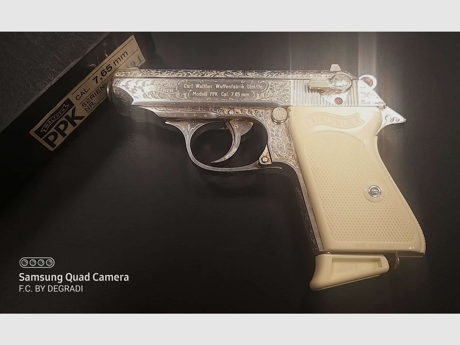 WALTHER PPK CAL. 7,65 BROW. chromé, année 1974, image 2 sur 4