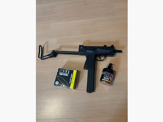 ASG / KWC Ingram M11 CO₂ NBB Luftpistole 4,5 mm BB – inkl. Zubehör