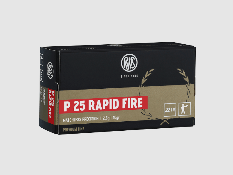 RWS.22 LR P25 RAPID FIRE 2,6g - 50 Stk.