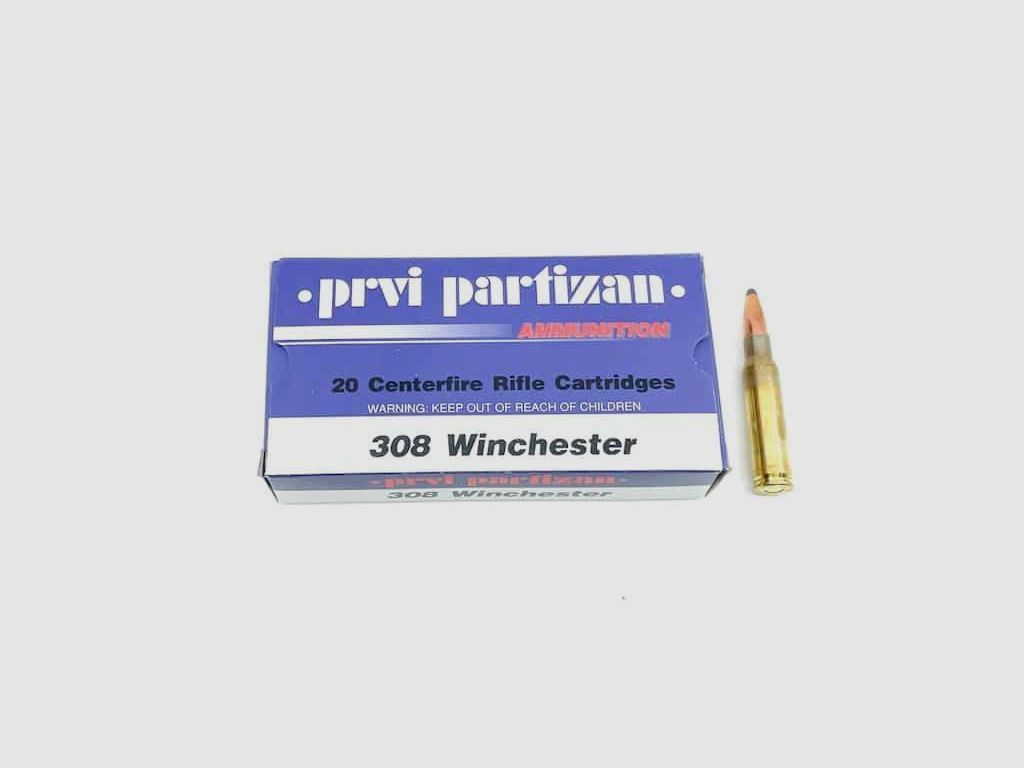 .308 Win. PPU Soft Point 150grs.