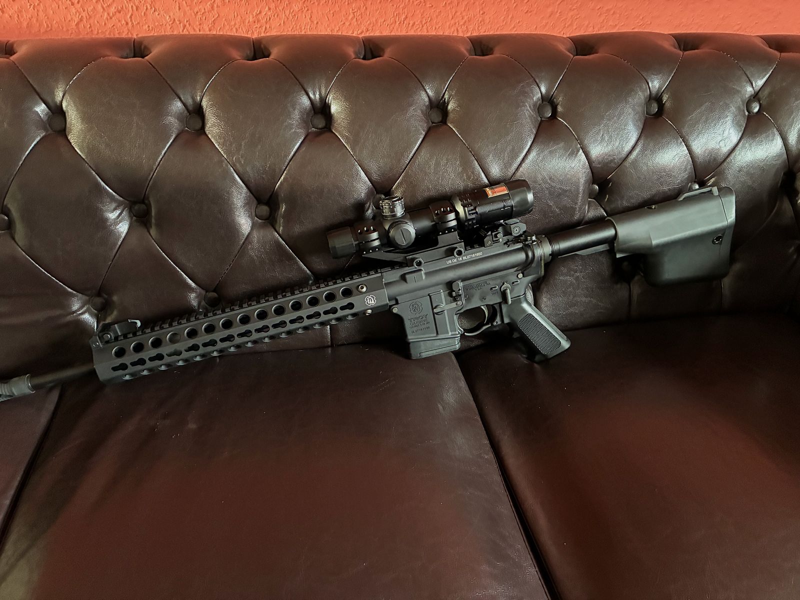 Troy Industries Carbine .223 Rem. incl. AR .300 BLK optic – minder dan 50 schoten!, afbeelding 2 van 8