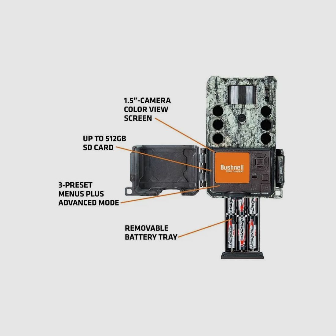 BUSHNELL Core S-4K No-Glow Camouflage Écorce (multilingue), image 7 sur 25