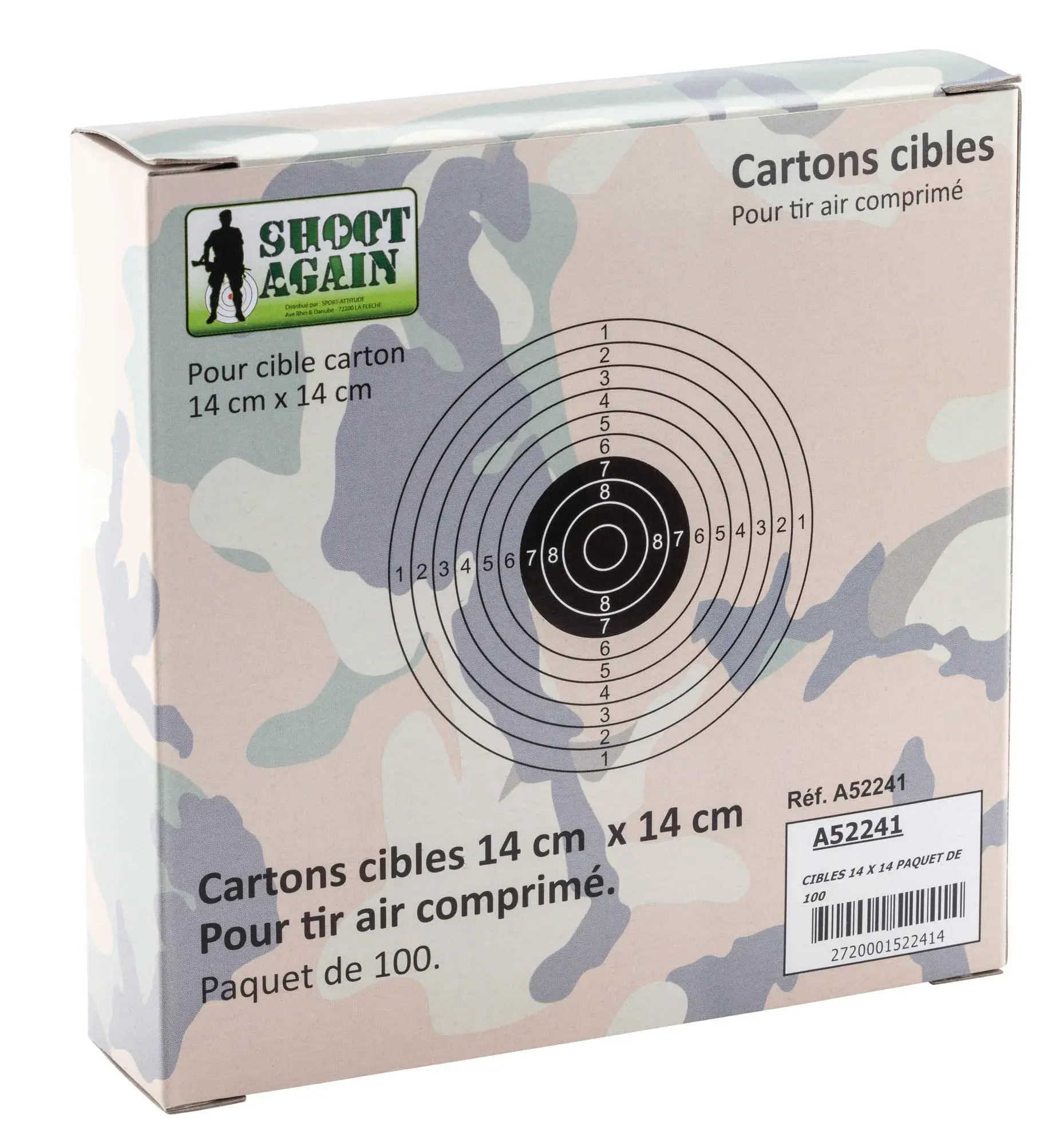 100 Cardboard Targets 14 cm x 14 cm Red, image 4 of 4
