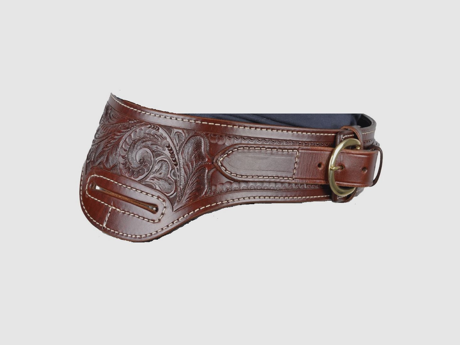 Custom Belt Buscadero Large .44/.45 brown RH