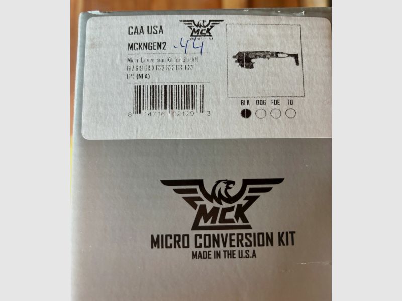 CAA MICRO CONVERSION KIT Glock 17/19/19X/22/23/32/45 RONI