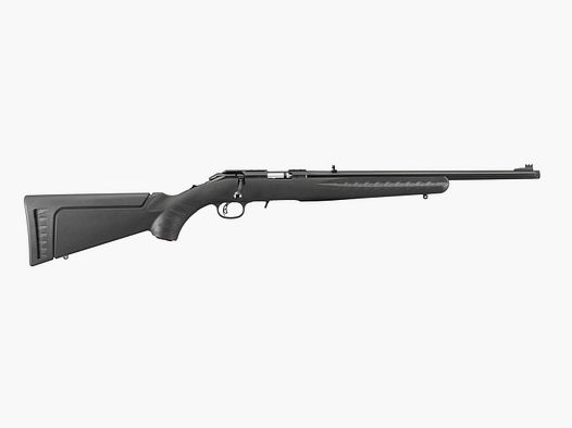 CARABINE RUGER AMERICAN RIMFIRE NOIRE / 18&Prime;- 46CM-FILETE 1/2-28&Prime;-10CPS / .22LR