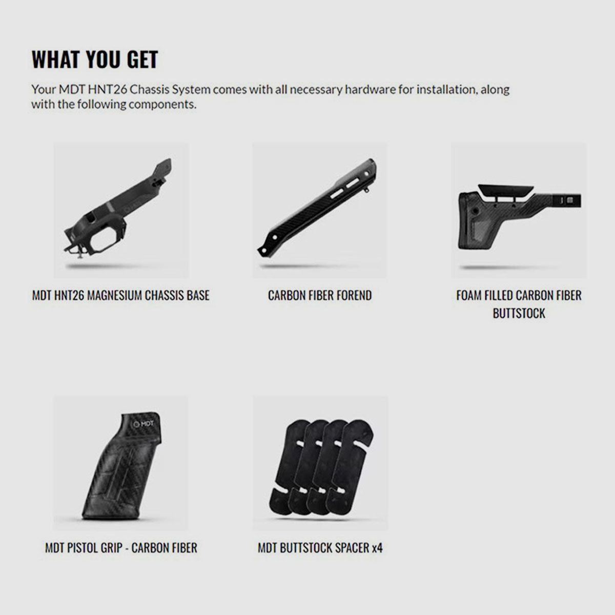 MDT Chassis – HNT 26 – Howa 1500 – SA – RH – Folding – ARCA – CKG, image 4 of 4