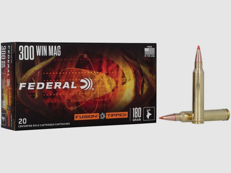 Federal Fusion Tipped .300 Win. Mag. 11,7 g / 180GR Jagdmunition – 20 Stück #F300WTFS3