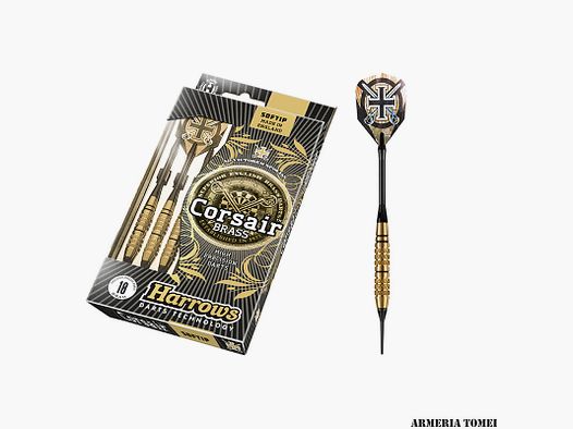 HARROWS – CORSAIR BRASS SOFTIP 18G HIGH PRECISION DARTS (3PCS)