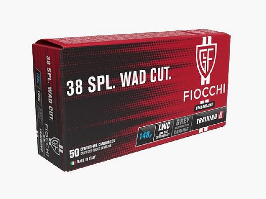 Fiocchi Kal. 3.. Revolver .38Special WC 50 Stk 148grs/9,6g
