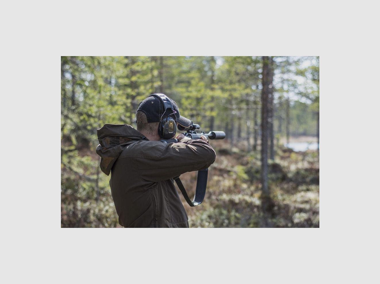 Peltor Protac Hunter headset - hoofdband - groen, afbeelding 3 van 5