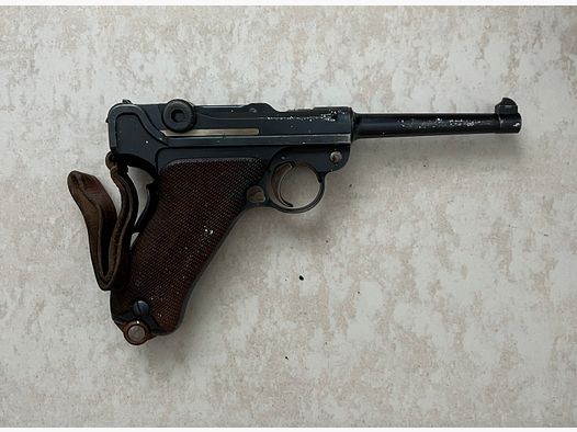 Schweizer Ordonanzpistole 1900/06 (Parabellum), Kalier 7,65 mm Luger, von Privat/Familienbesitz 