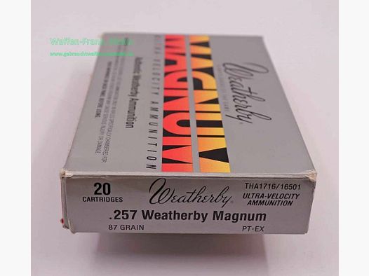 Weatherby - USA Büchsenpatronen .257WBY.Mag