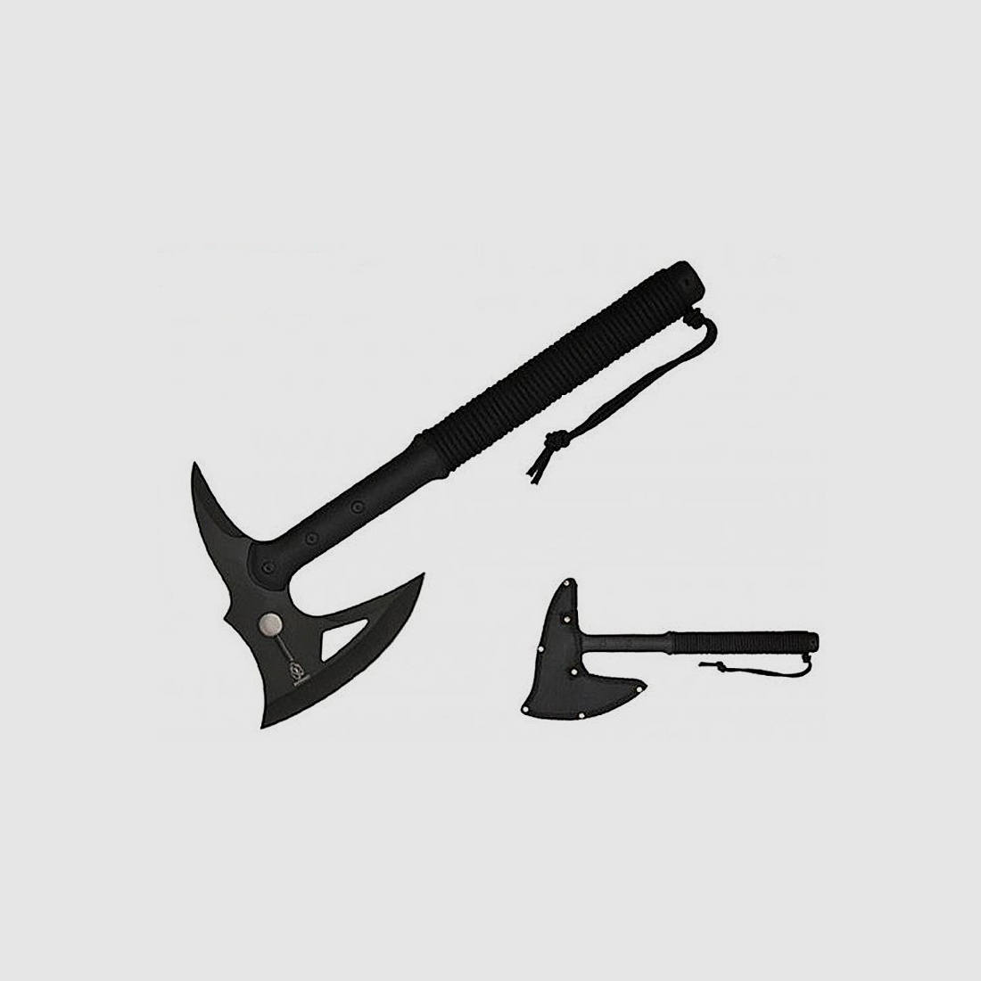 Survival axe including nylon bag