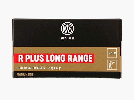 RWS .22 LR R PLUS Long Range 2,8g 43gr