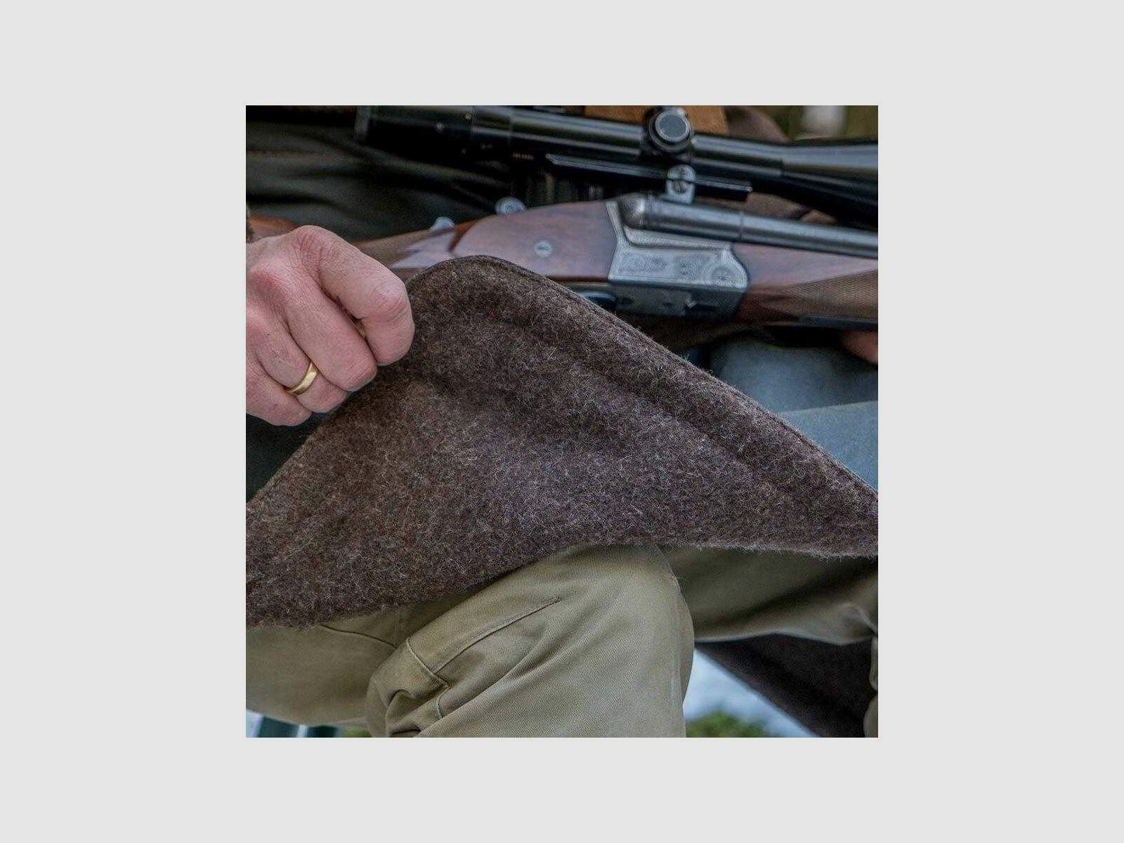WALDKAUZ Zitschort "Droog Zitten", Waxed Cotton/Loden, afbeelding 2 van 6
