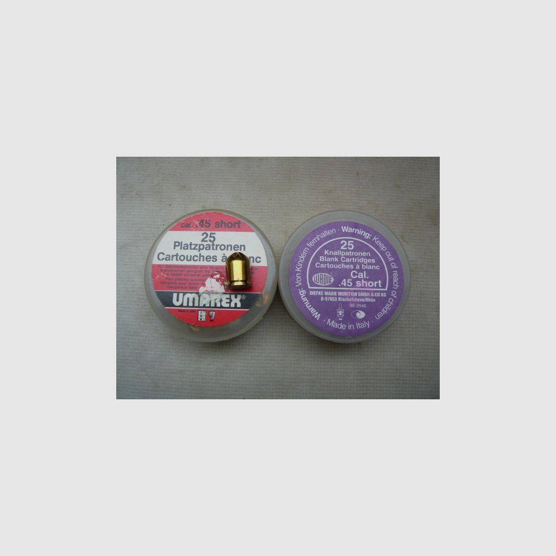 Blank cartridges cal. .45 short