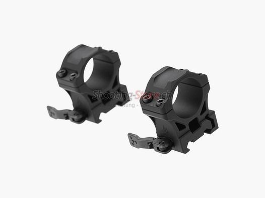 Leapers Accu-Sync QR 25.4mm Medium Profile Rings Black