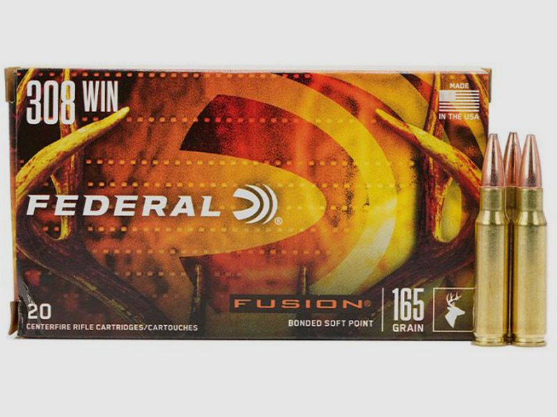 Büchsenmunition FEDERAL Fusion – 308 Win. – 165 grains