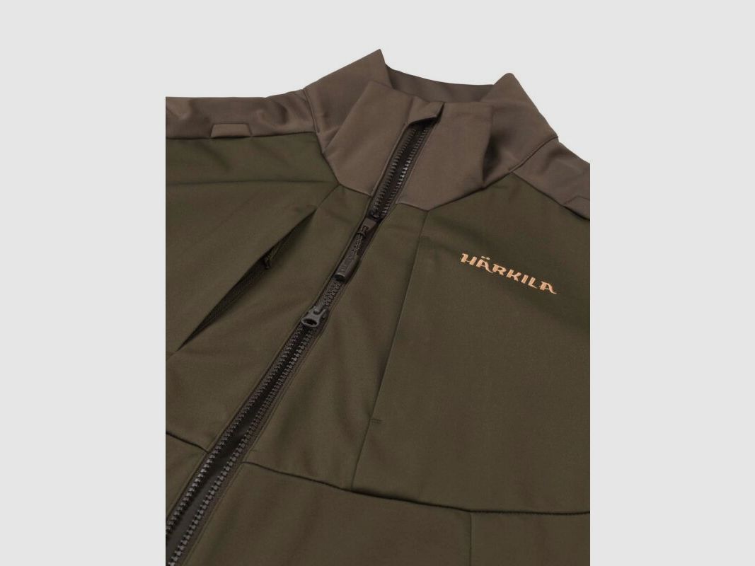 Härkila Magni Fleecejacke Willow green/Shadow brown